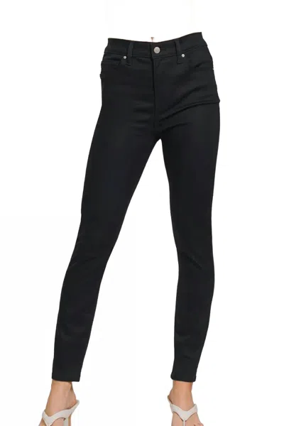 Zenana Pixie Full Length Skinny Jeans In Black