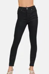 Zenana Pixie Full Length Skinny Jeans In Black In Black