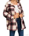 Zenana Plaid Button Down Shacket In Multi In Multi