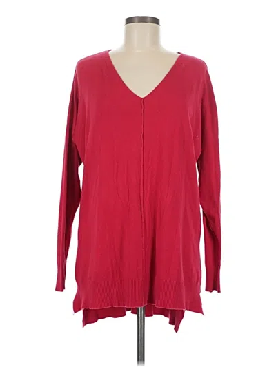Pre-owned Zenana Premium Cardigan Sweater In Red