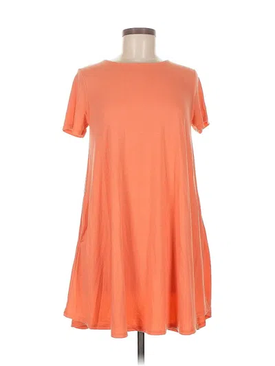 Pre-owned Zenana Premium Casual Dress In Orange