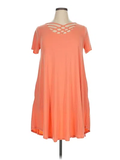 Pre-owned Zenana Premium Casual Dress In Orange