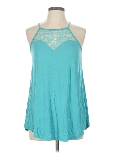 Pre-owned Zenana Premium Sleeveless Blouse In Blue