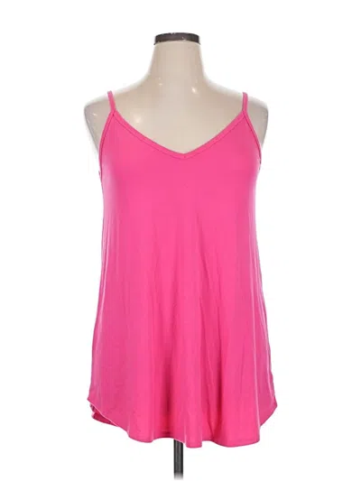 Pre-owned Zenana Premium Tank Top Pink Halter Neckline Tops