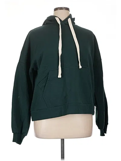 Pre-owned Zenana Pullover Hoodie In Green