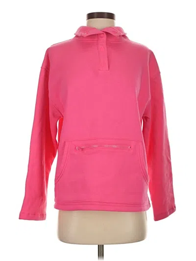 Pre-owned Zenana Pullover Hoodie In Pink