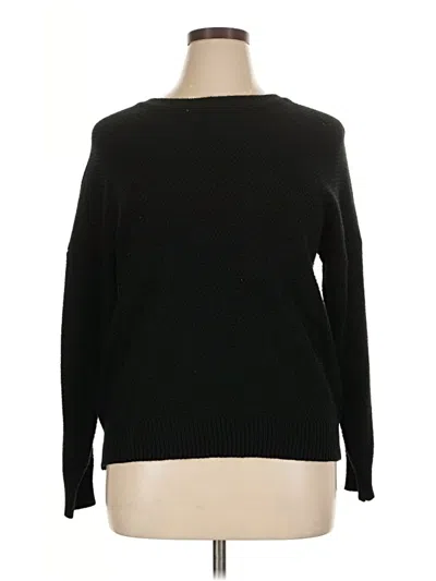 Pre-owned Zenana Pullover Sweater In Black