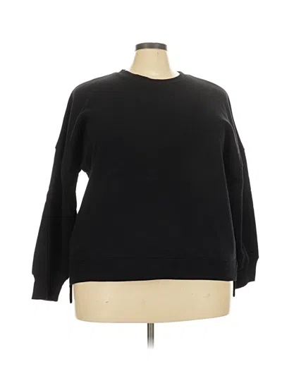 Pre-owned Zenana Pullover Sweater In Black