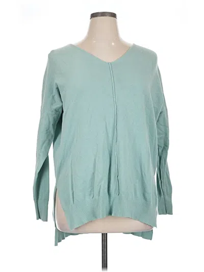 Pre-owned Zenana Pullover Sweater In Blue
