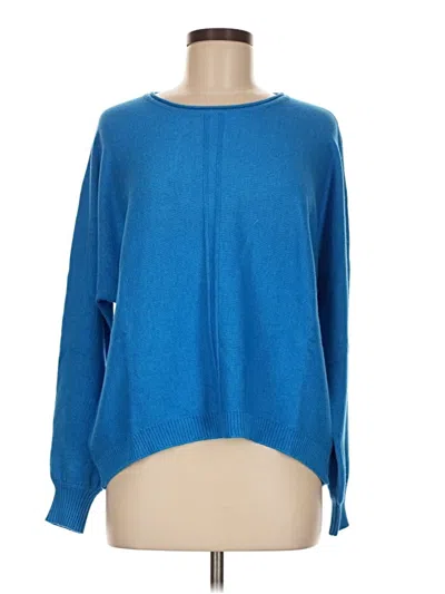 Pre-owned Zenana Pullover Sweater In Blue