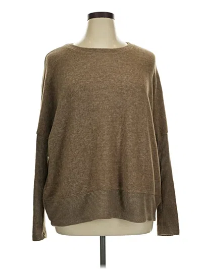 Pre-owned Zenana Pullover Sweater In Brown