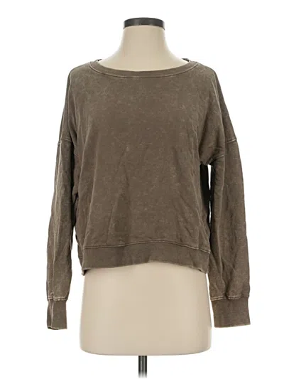 Pre-owned Zenana Pullover Sweater In Brown