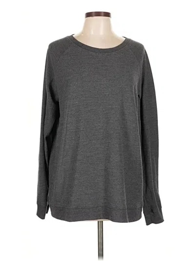 Pre-owned Zenana Pullover Sweater In Gray