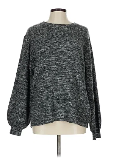 Pre-owned Zenana Pullover Sweater In Gray