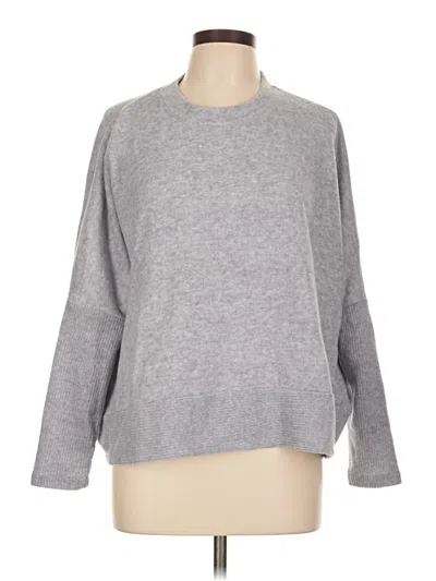 Pre-owned Zenana Pullover Sweater In Gray
