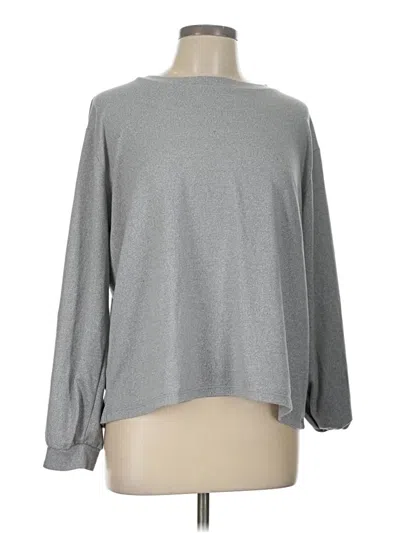 Pre-owned Zenana Pullover Sweater In Gray