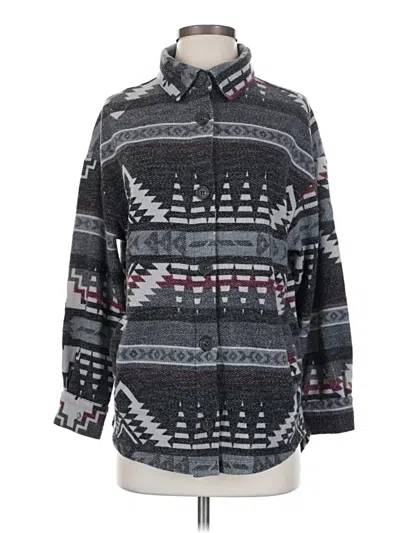 Pre-owned Zenana Pullover Sweater In Gray