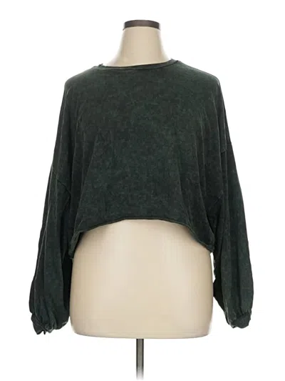 Zenana Pullover Sweater In Black