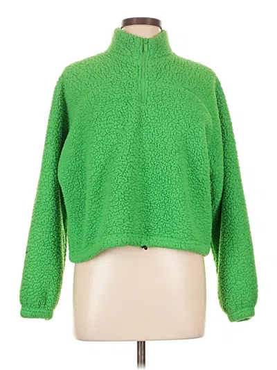 Pre-owned Zenana Pullover Sweater In Green