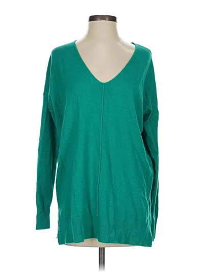 Pre-owned Zenana Pullover Sweater In Green