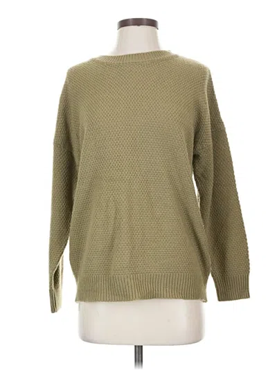 Pre-owned Zenana Pullover Sweater In Green