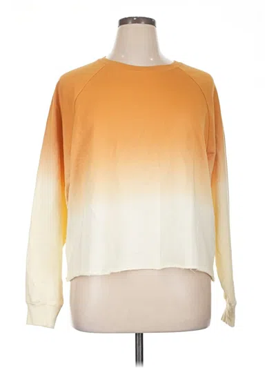 Pre-owned Zenana Pullover Sweater In Orange