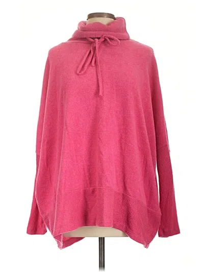 Pre-owned Zenana Pullover Sweater In Pink