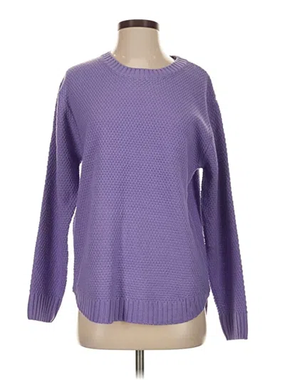 Pre-owned Zenana Pullover Sweater In Purple