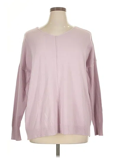Pre-owned Zenana Pullover Sweater In Purple