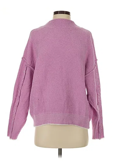 Pre-owned Zenana Pullover Sweater In Purple