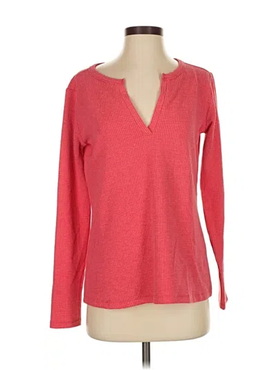 Pre-owned Zenana Pullover Sweater In Red