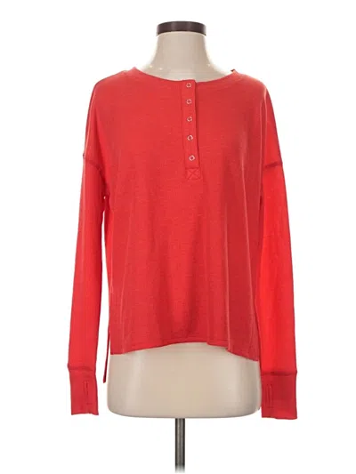 Pre-owned Zenana Pullover Sweater In Red
