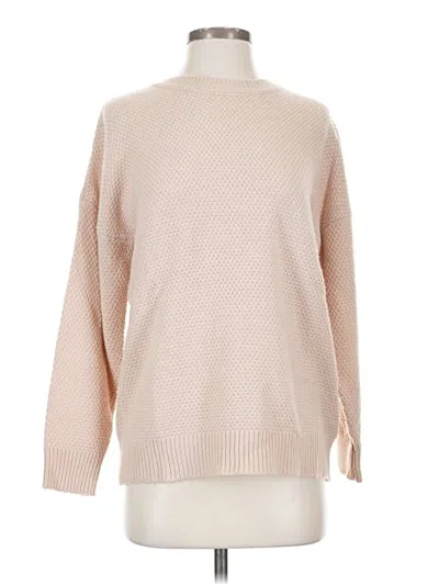 Pre-owned Zenana Pullover Sweater In Tan