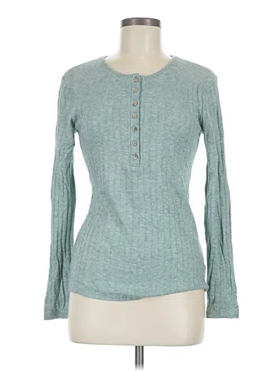 Pre-owned Zenana Pullover Sweater In Teal
