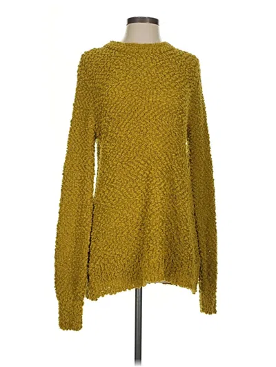 Pre-owned Zenana Pullover Sweater In Yellow