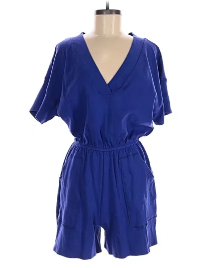 Pre-owned Zenana Romper In Blue