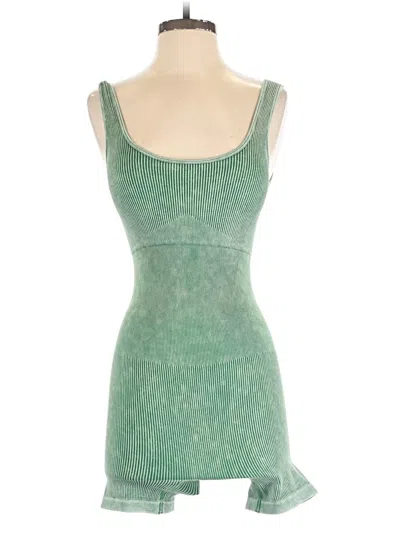 Pre-owned Zenana Romper In Green