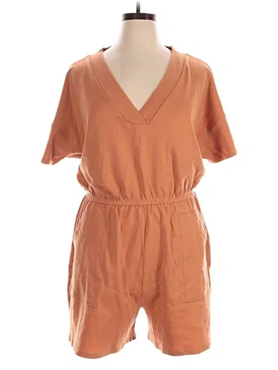 Pre-owned Zenana Romper In Orange
