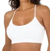 Zenana Seamless Padded Bralette In Off White In White