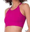 Zenana Seamless Ribbed Knit Tank In Magenta