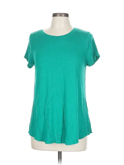 Pre-owned Zenana Short Sleeve T-shirt In Green