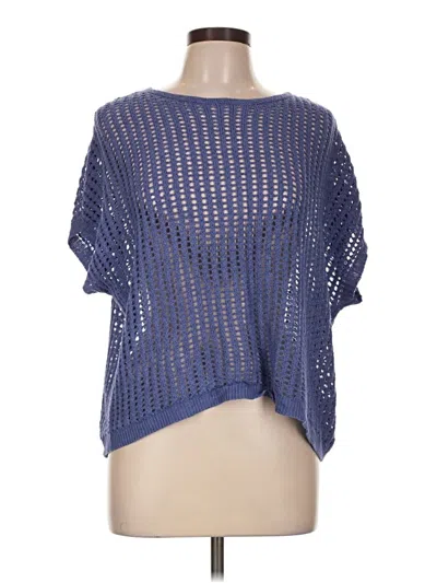 Pre-owned Zenana Short Sleeve Top Blue Boatneck Tops
