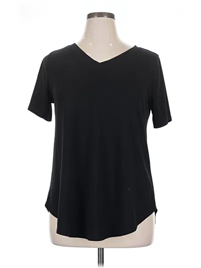 Pre-owned Zenana Short Sleeve T-shirt In Black