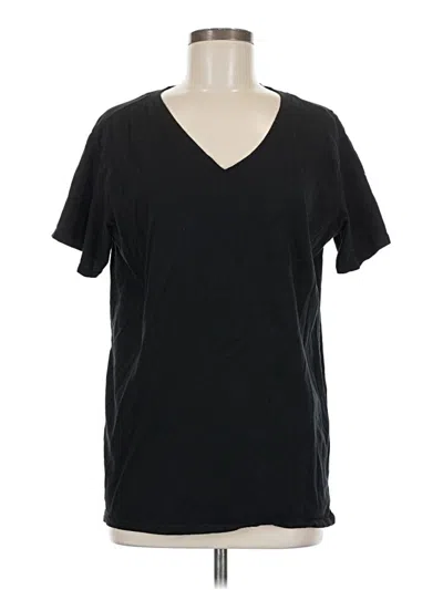 Pre-owned Zenana Short Sleeve T-shirt In Black