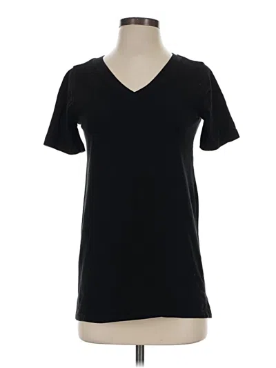 Pre-owned Zenana Short Sleeve T-shirt In Black