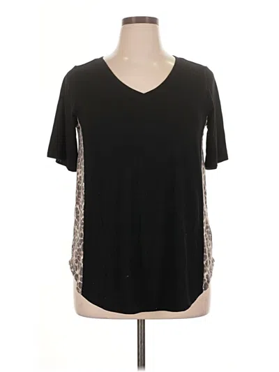 Pre-owned Zenana Short Sleeve T-shirt In Black