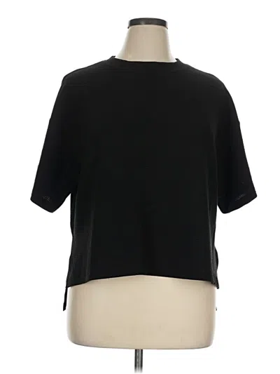 Pre-owned Zenana Short Sleeve T-shirt In Black
