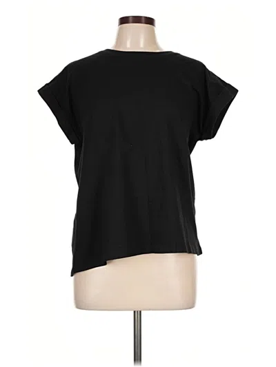 Pre-owned Zenana Short Sleeve T-shirt In Black