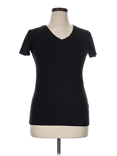 Pre-owned Zenana Short Sleeve T-shirt In Black