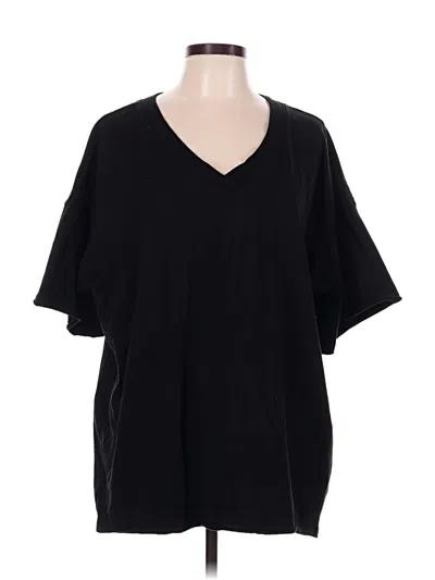 Pre-owned Zenana Short Sleeve T-shirt In Black